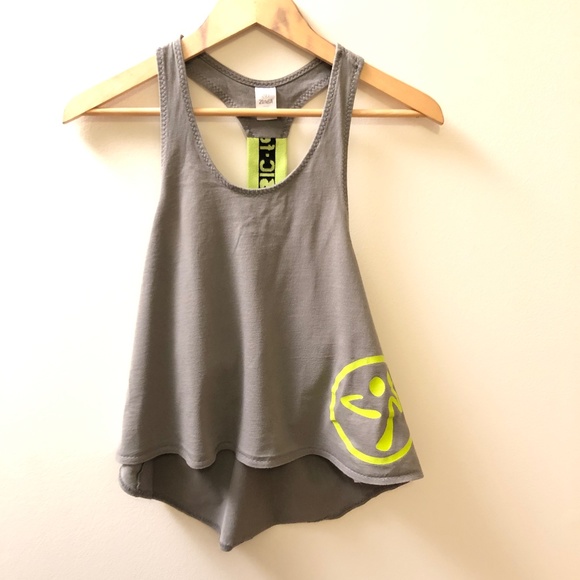 Grey Racerback Zumba Tank Top - Picture 4 of 8